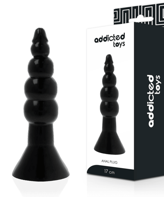 addicted toys plug anale 17 cm nero
