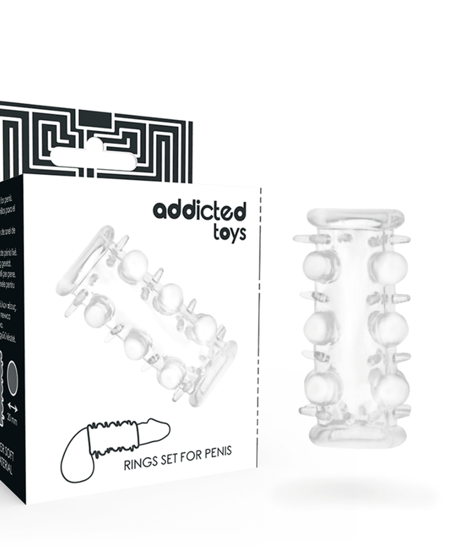 addicted toys manicotto per pene trasparente