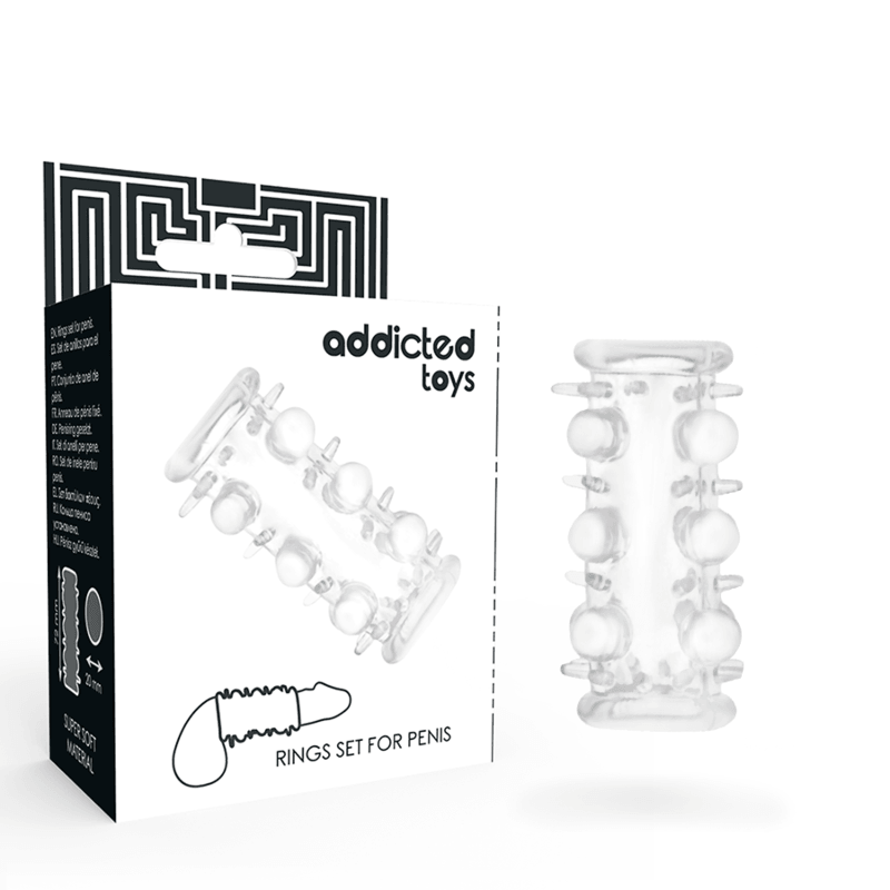 addicted toys manicotto per pene trasparente