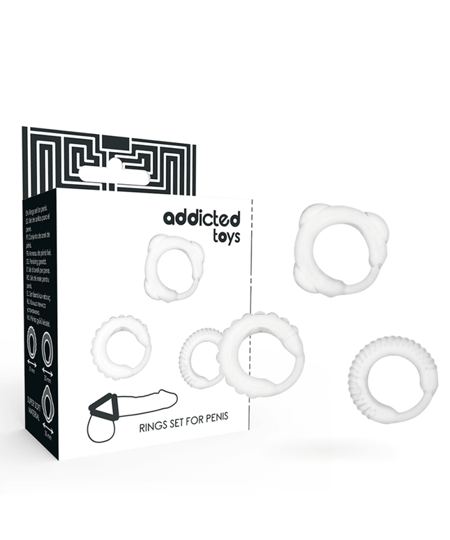 addicted toys set c ring trasparente