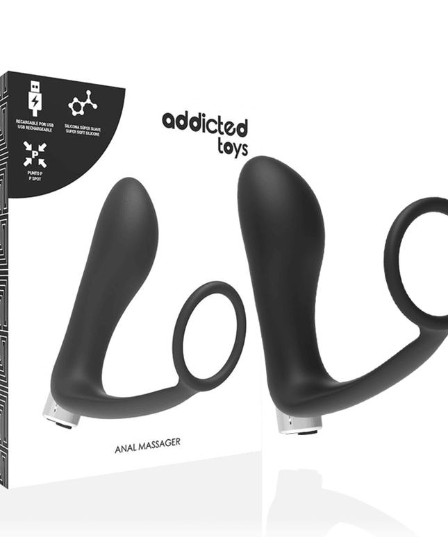 addicted toys vibratore prostatico ricaricabile modello 1 nero
