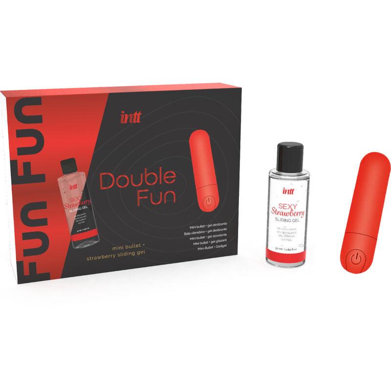 intt releases kit doppio divertimento con bullet vibrante e gel da massaggio alla fragola