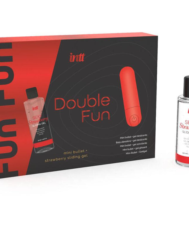 intt releases kit doppio divertimento con bullet vibrante e gel da massaggio alla fragola