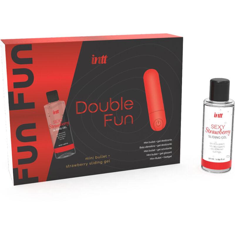 intt releases kit doppio divertimento con bullet vibrante e gel da massaggio alla fragola