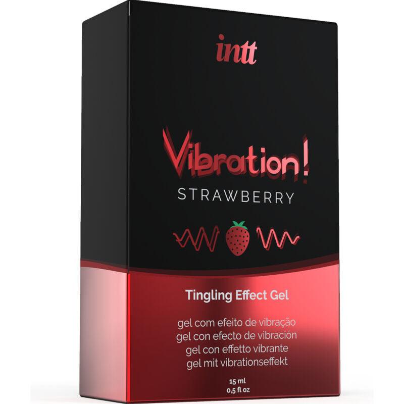 intt potente gel vibrante liquido stimolante intimo fragola 15 ml