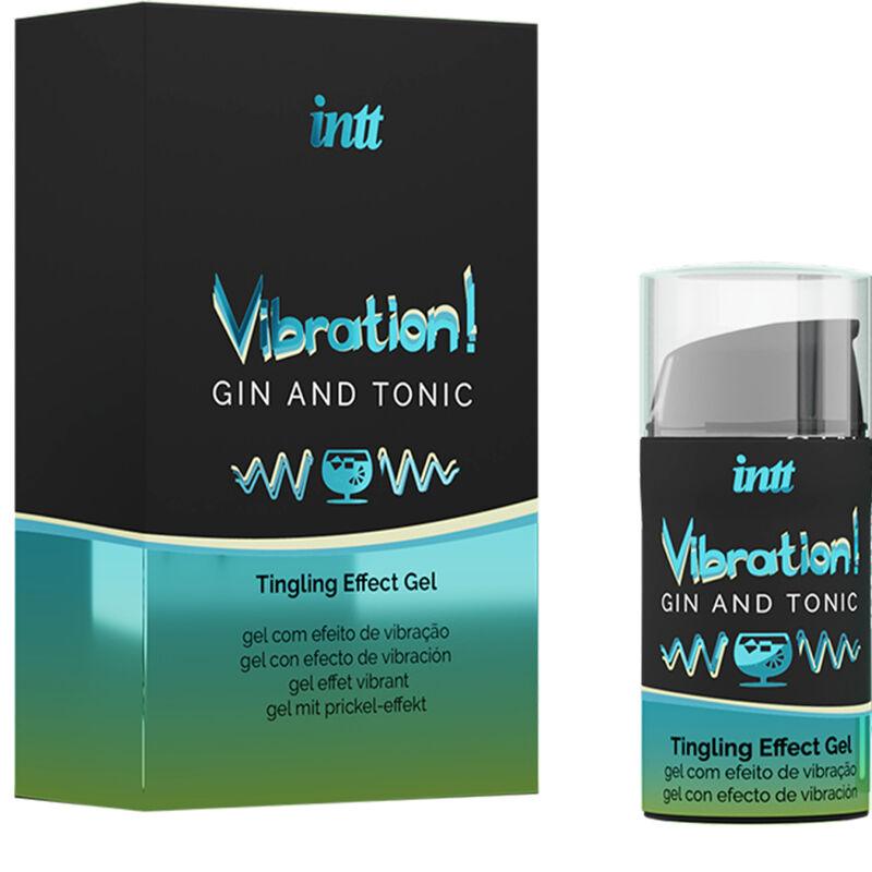 intt potente gel liquido vibratore stimolante intimo gin tonico 15ml