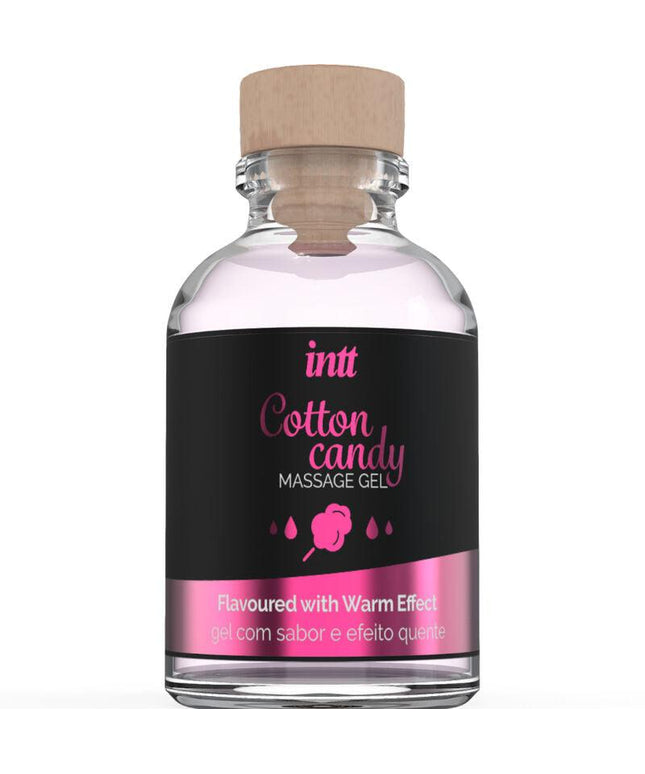 intt massage oral sex gel da massaggio al gusto di candy cotone con effetto riscaldante