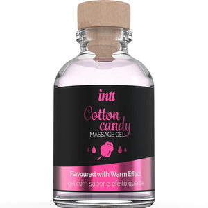 intt massage oral sex gel da massaggio al gusto di candy cotone con effetto riscaldante