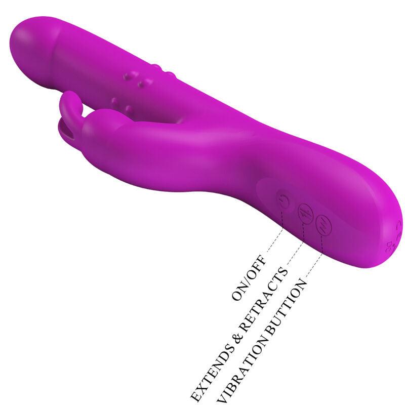 pretty love vibratore reese con rotazione viola