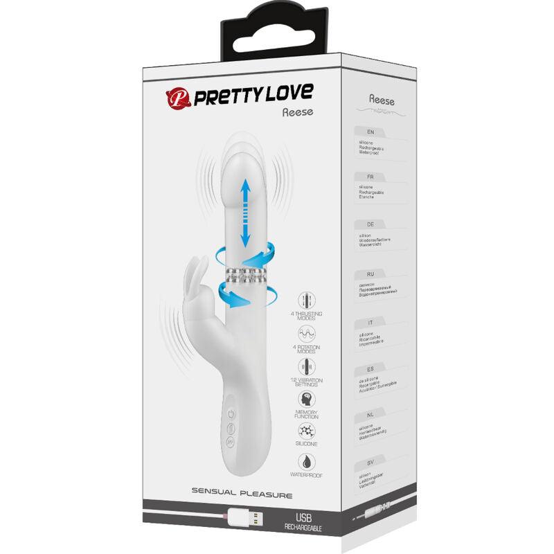 pretty love vibratore reese con rotazione argento