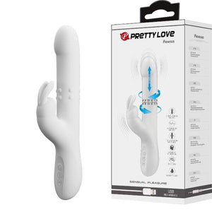 pretty love vibratore reese con rotazione argento