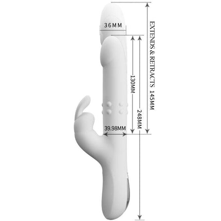 pretty love vibratore reese con rotazione argento