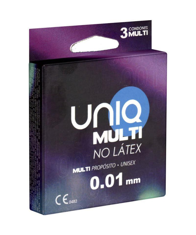 uniq preservativo senza lattice multi 3 unita