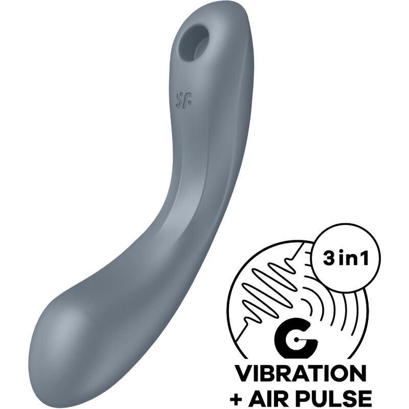 satisfyer curve trinity 1 air pulse vibrazione rosso