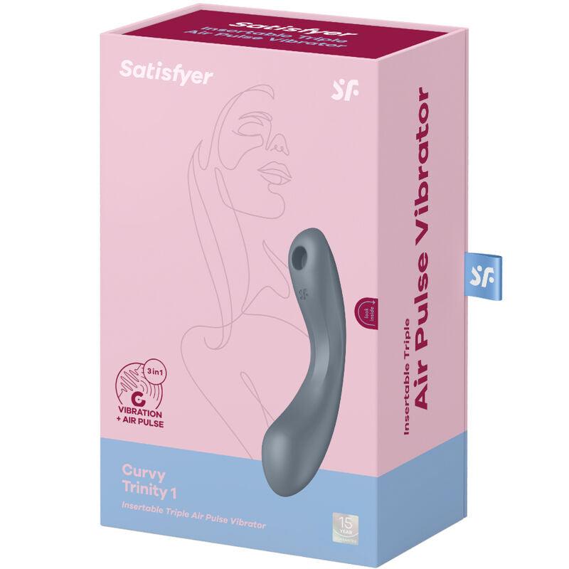 satisfyer curve trinity 1 air pulse vibrazione rosso