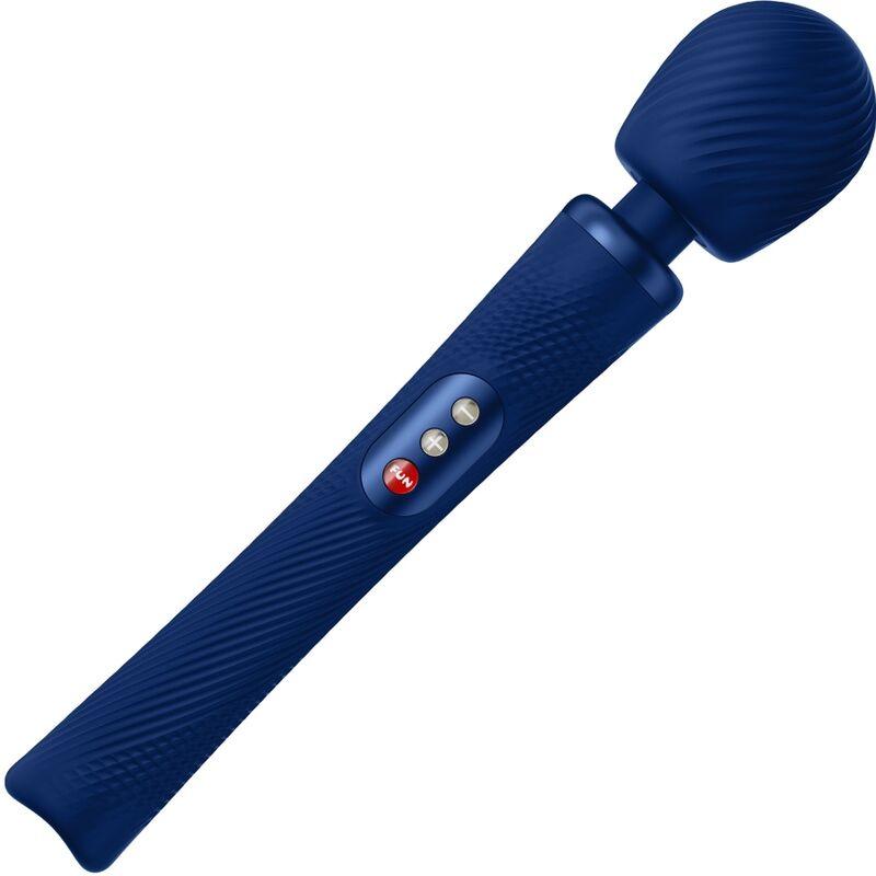 fun factory bacchetta rumble pesata vibrante ricaricabile in silicone vim blu notte