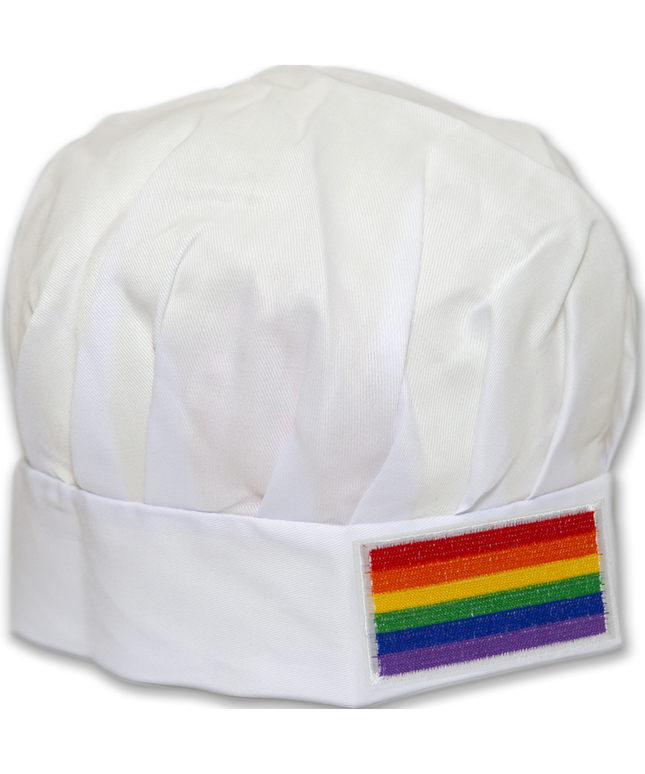 PRIDE - CAPPELLO DA CUOCO CON BANDIERA LGBT