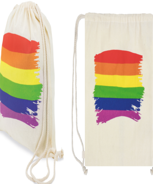 PRIDE - ZAINO CON BANDIERA LGBT IN COTONE
