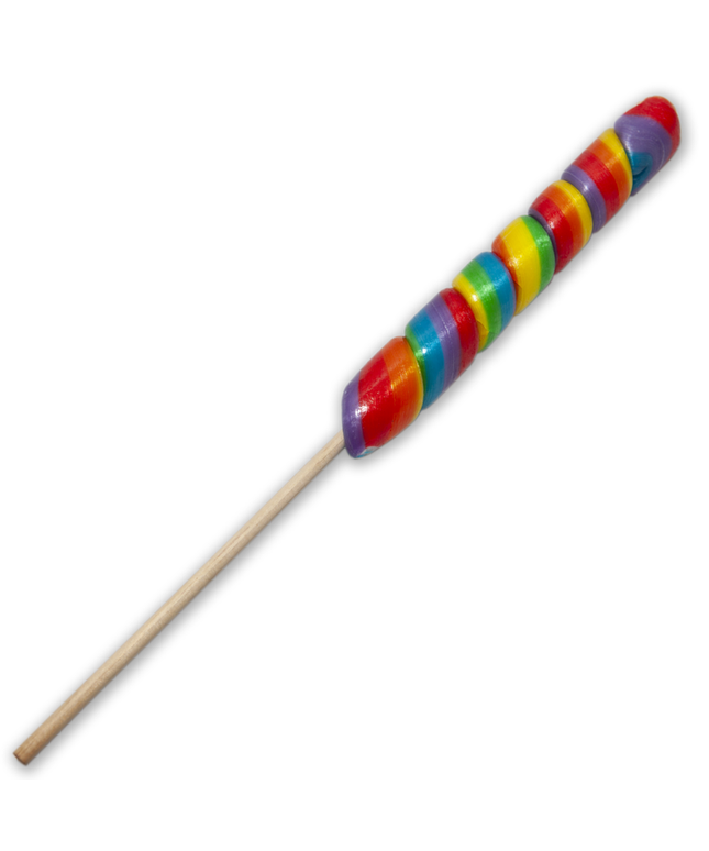 PRIDE - PICCOLO LECCA-LECCA CON LA BANDIERA LGBT PER CHULO, CHULO MY PIRULO /it/pt/pt/it/fr/it/