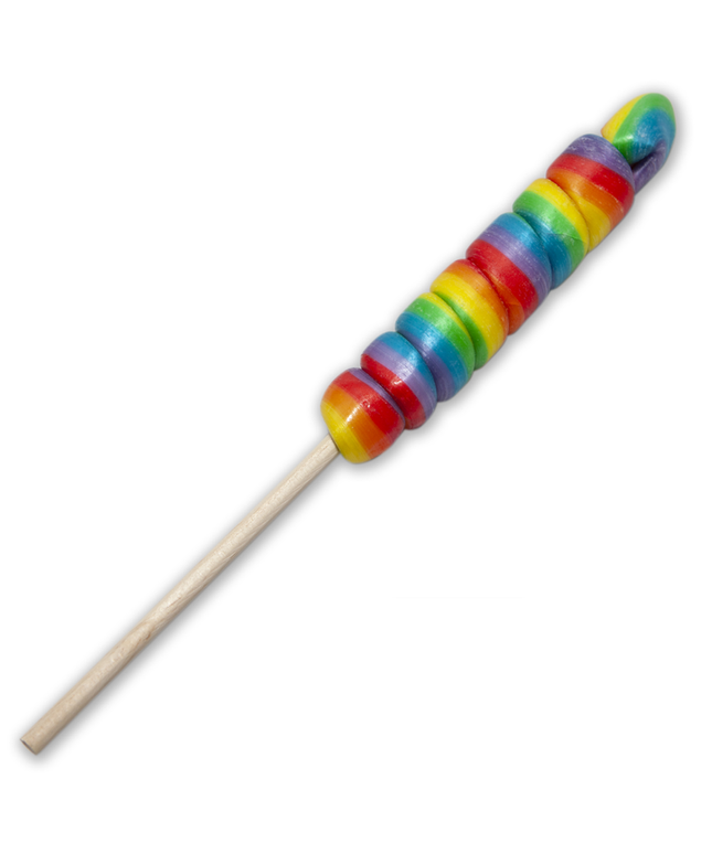PRIDE - GRANDE LECCA-LECCA CON LA BANDIERA LGBT PER CHULO, CHULO IL MIO PIRULO /it/pt/pt/it/fr/it/