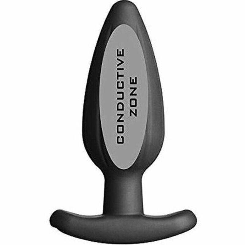 electrastim tappo rocker in silicone nero grande