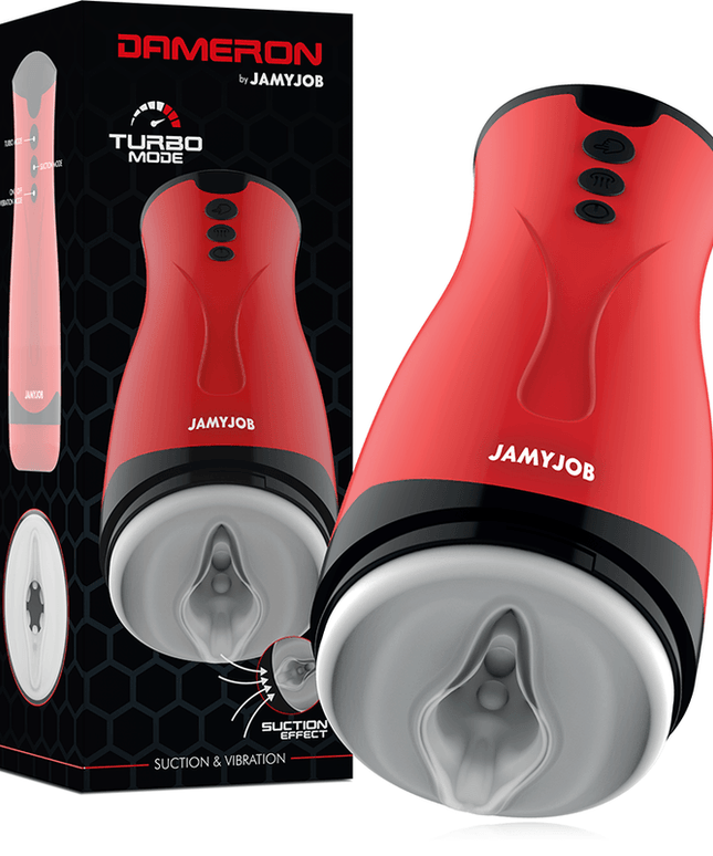jamyjob masturbatore dameron con aspirazione e vibrazione