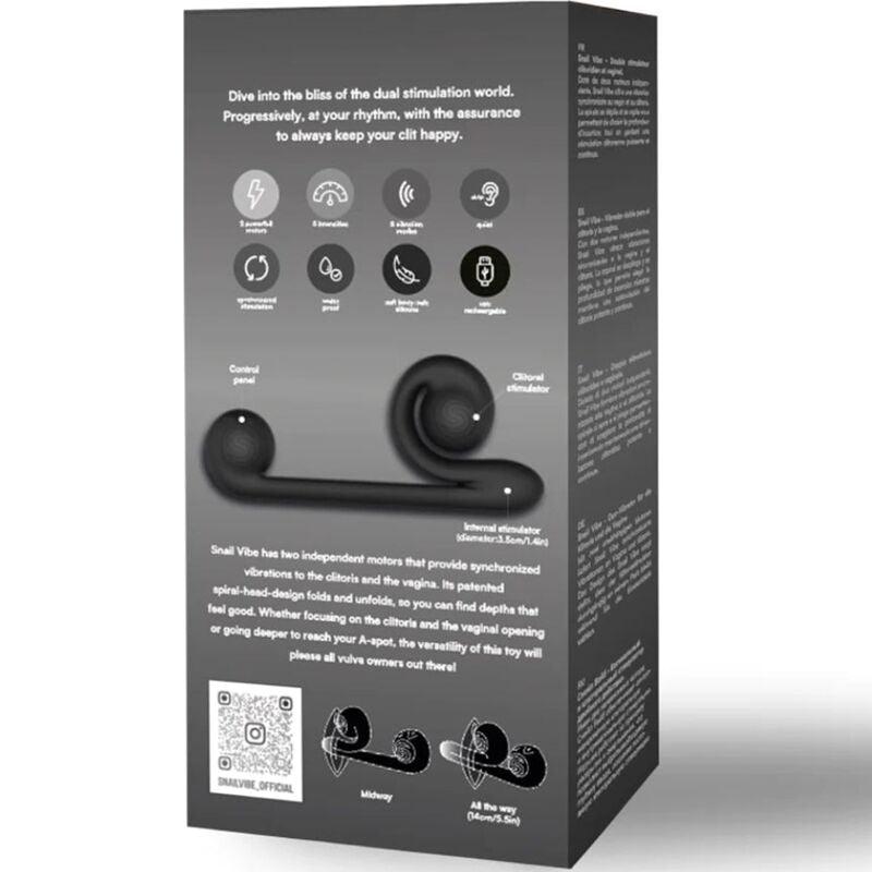 snail vibe vibratore multiazione nero