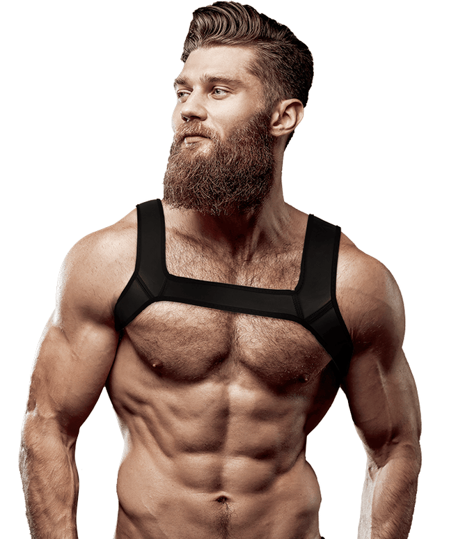 fetish submissive attitude imbracatura petto in neoprene da uomo taglia l