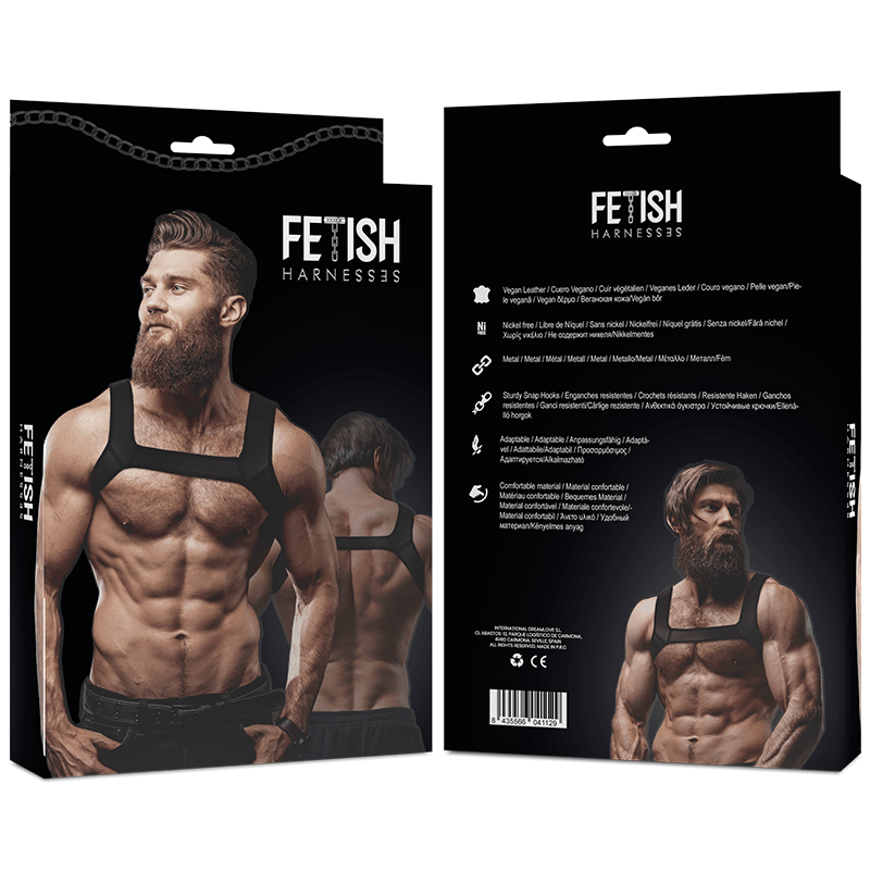 fetish submissive attitude imbracatura petto in neoprene da uomo taglia l