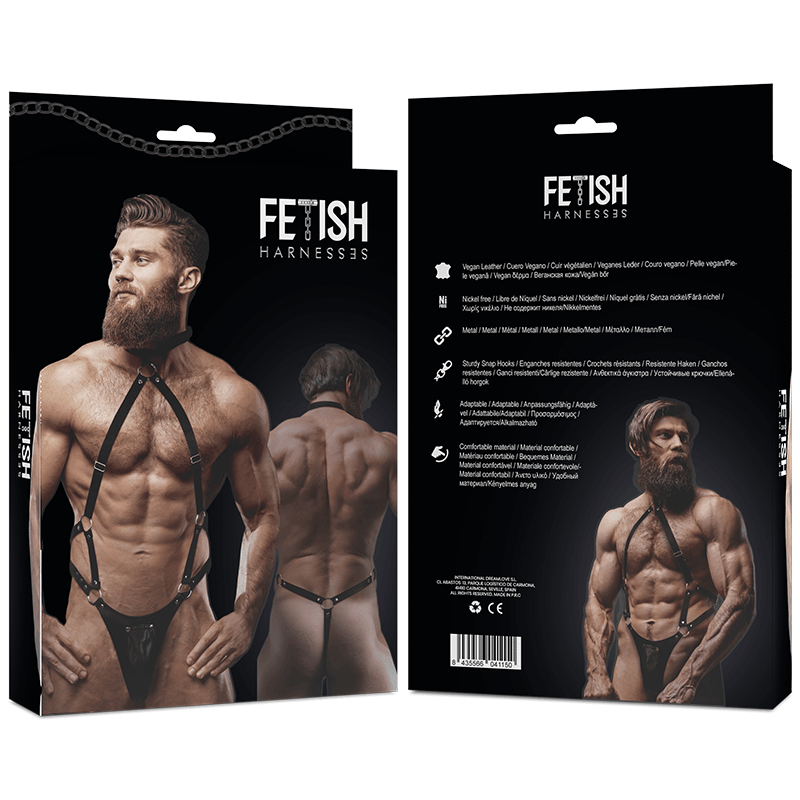 fetish submissive attitude imbracatura jock strap da uomo in ecopelle