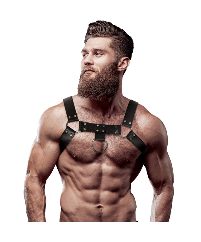 FETISH SUBMISSIVE ATTITUDE - IMBRACATURA PETTO IN ECOPELLE DA UOMO