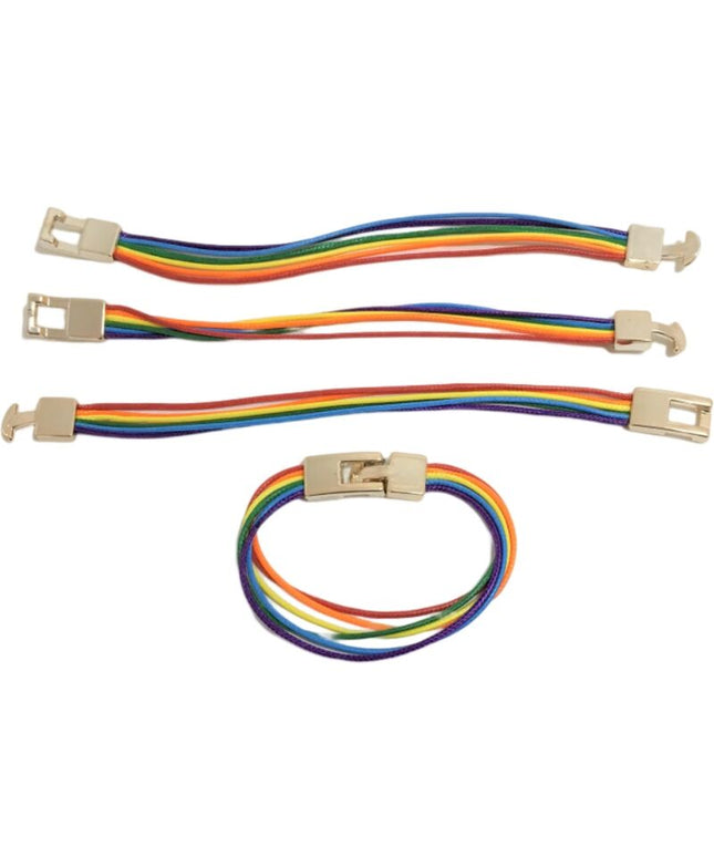 PRIDE - BRACCIALE IN CORDA CON BANDIERA LGBT