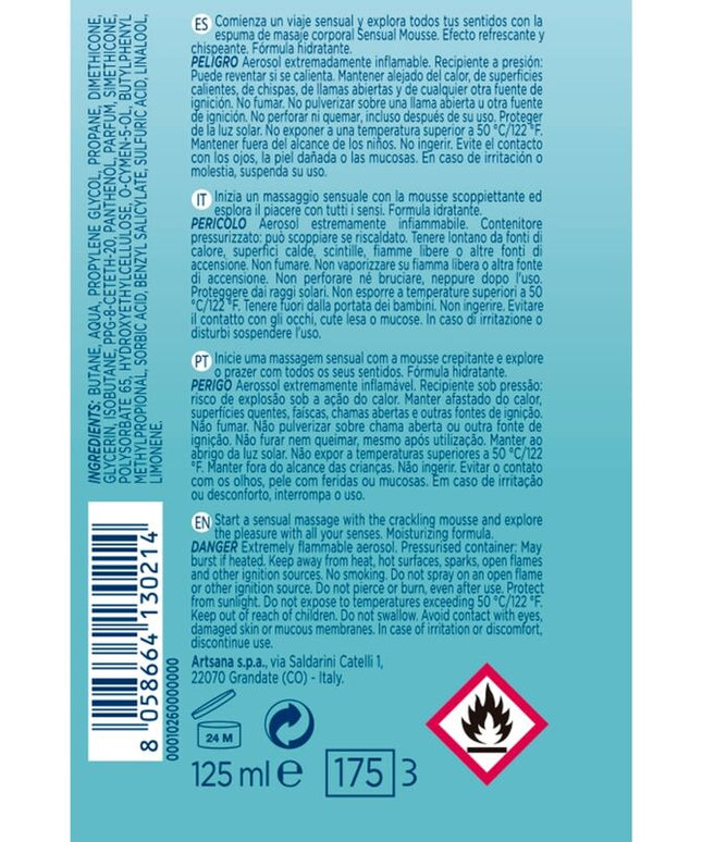 CONTROL - MOUSSE CREMA DA MASSAGGIO ONDE SENSUALI 125 ML
