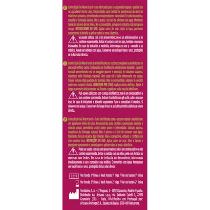 control lub gel lubrificante effetto calore 75 ml