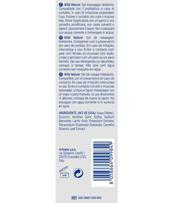control gel da massaggio wild nature 3 in 1 200 ml