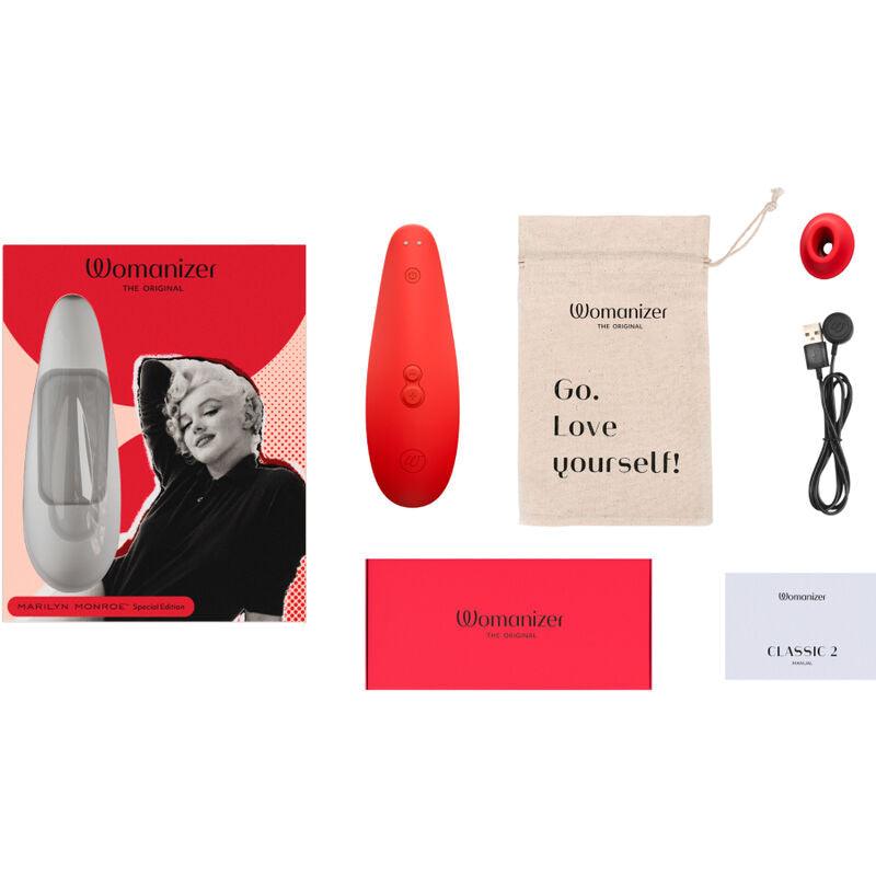 womanizer marilyn monroe classic 2 stimolatore clitorale vivid red