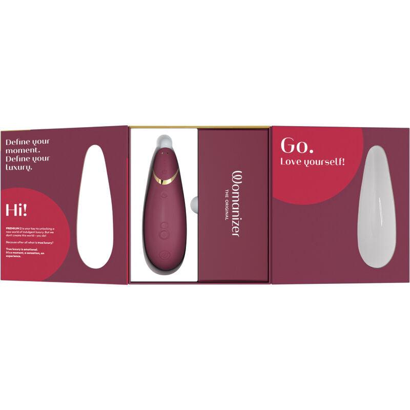 womanizer premium 2 stimolatore clitorale bordeaux