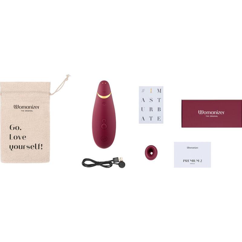 womanizer premium 2 stimolatore clitorale bordeaux