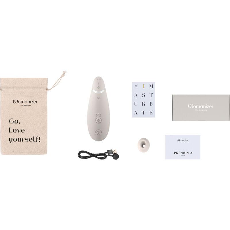 womanizer premium 2 stimolatore clitorale grigio caldo