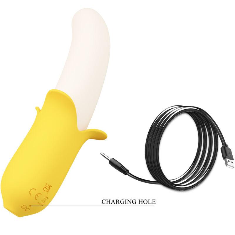 pretty love banana geek super power 7 vibrazioni su e giu silicone nero