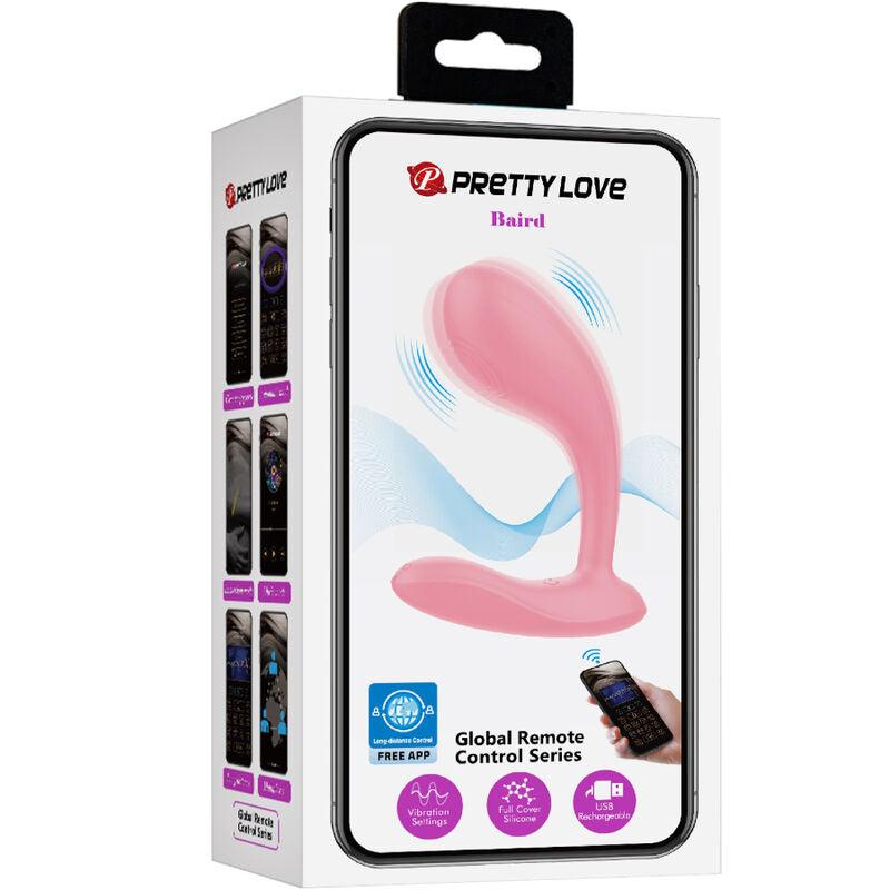 pretty love baird g spot 12 vibrazioni ricaricabile app rosa