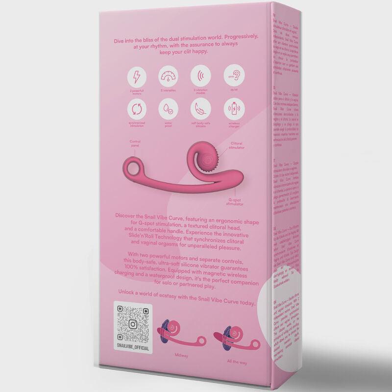 snail vibe vibratore curva rosa