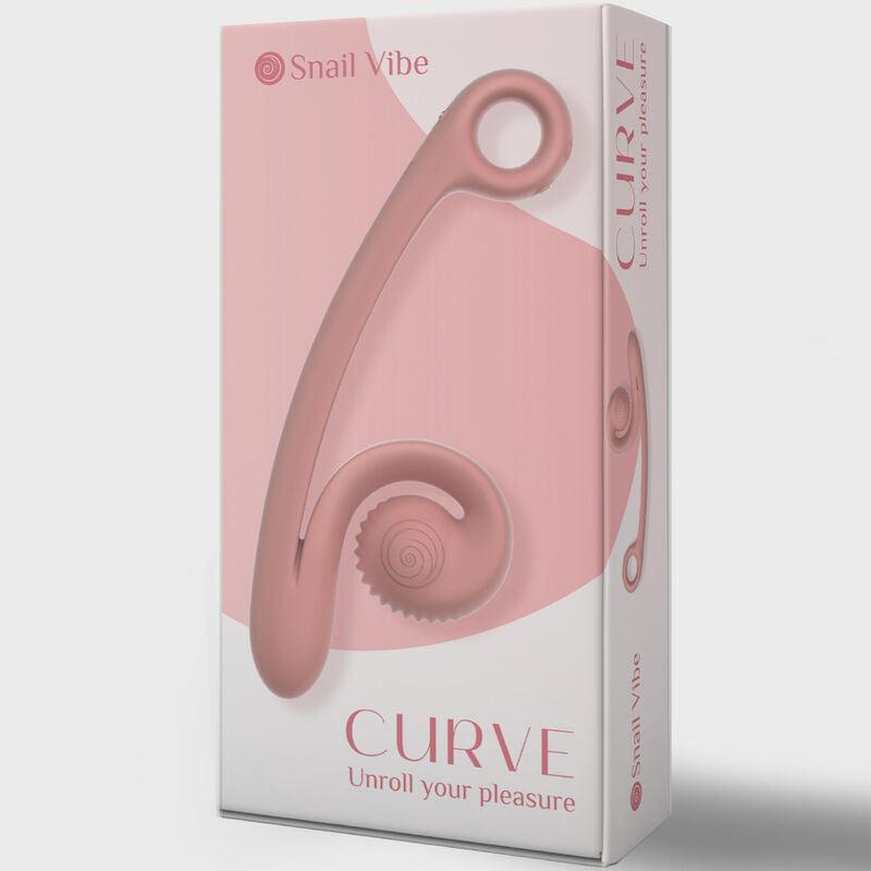 snail vibe vibratore curva rosa