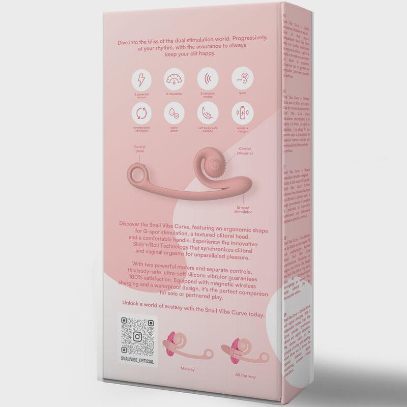 snail vibe vibratore curva rosa