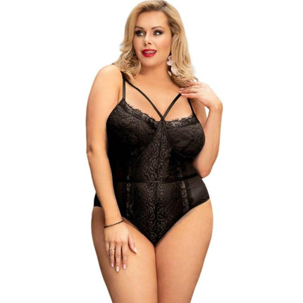 queen lingerie orsacchiotto in pizzo nero s m