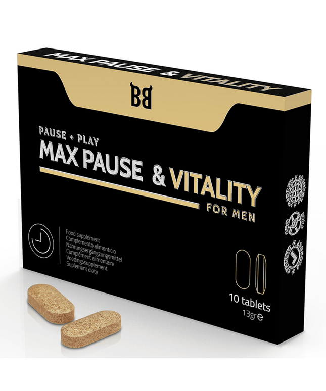 BLACK BULL - MAX PAUSE & VITALITY RETARDANT PER UOMINI 10 CAPSULE - Only Vibes