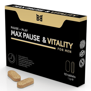 BLACK BULL - MAX PAUSE & VITALITY RETARDANT PER UOMINI 10 CAPSULE - Only Vibes