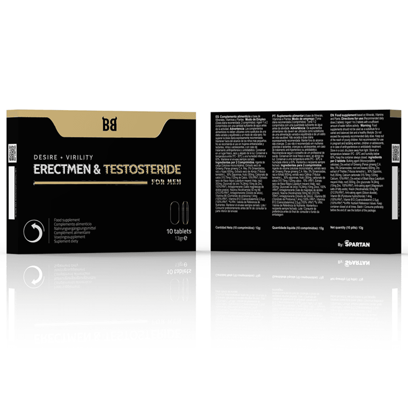 BLACK BULL - POTENZA ERECTMEN E TESTOSTERIDE E TESTOSTERONE PER UOMINI 10 CAPSULE - Only Vibes