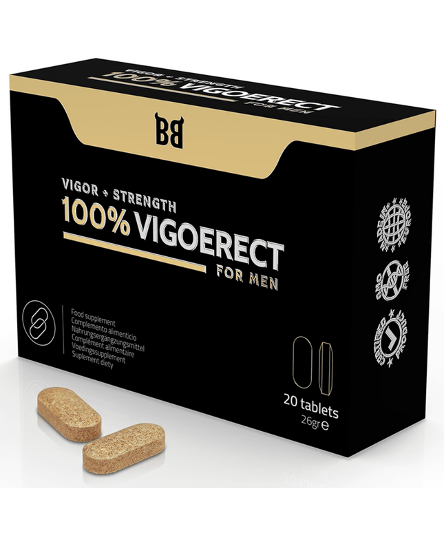 BLACK BULL - 100% VIGOERECT VIGORE + FORZA PER UOMINI 20 COMPRESSE - Only Vibes