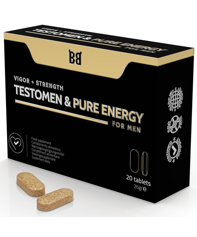 BLACK BULL - TESTOMEN E POTENZIATORE DI ENERGIA PURA PER UOMINI 20 CAPSULE - Only Vibes